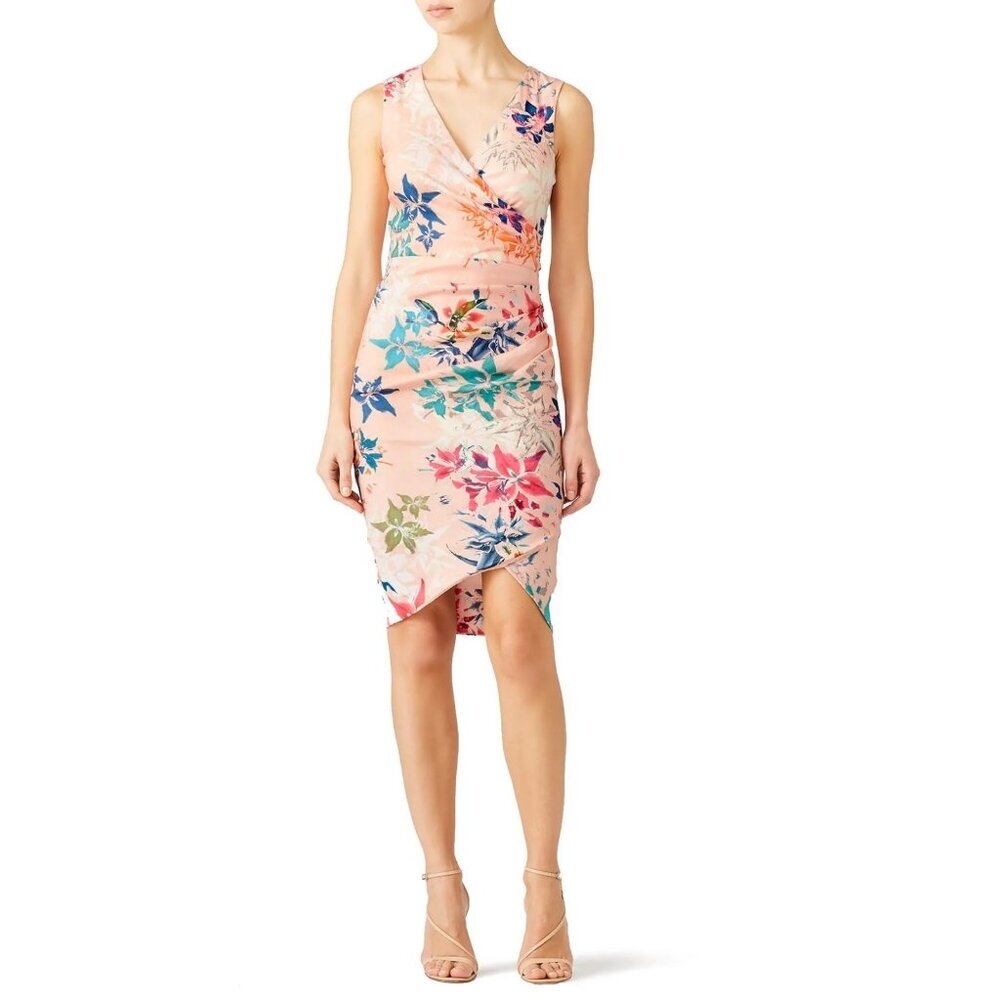 Nicole Miller Collection 6 Floral Stephanie Sheath Dress Sleeveless NWT $355